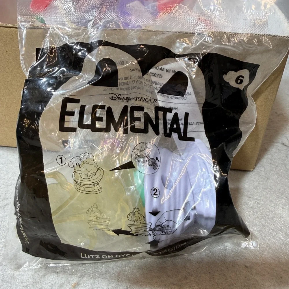 McDonalds Elemental Toy Unisex OS Yellow New Lutz on Cyclone Stadium #6 2023